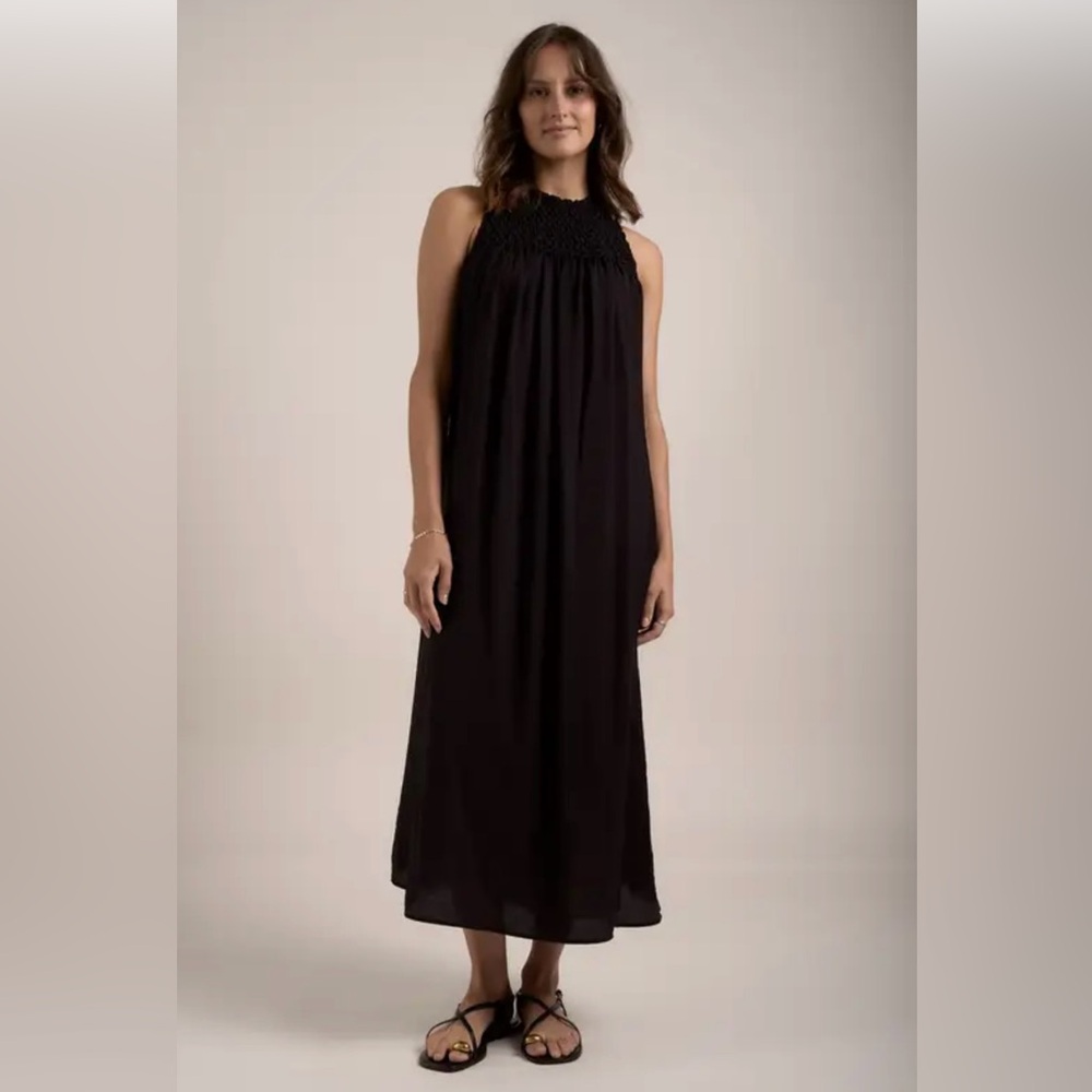 TheHANNELE GreekGoddess Dress-Soaked In luxury Black MaxiDress like new!-SzM 🖤